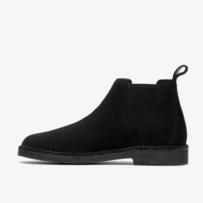 Clarks Men Desert Chelsea Black Suede