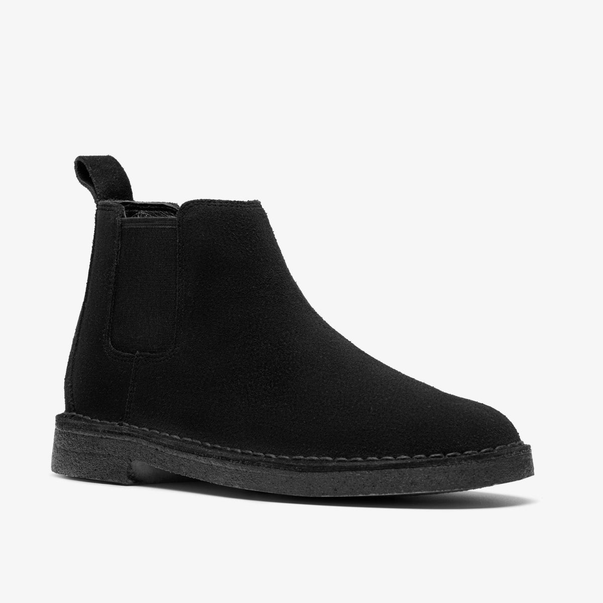 Clarks Men Desert Chelsea Black Suede