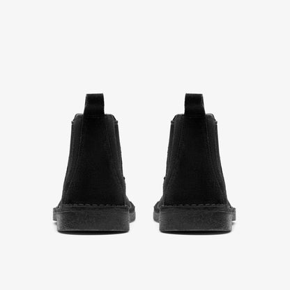 Clarks Men Desert Chelsea Black Suede