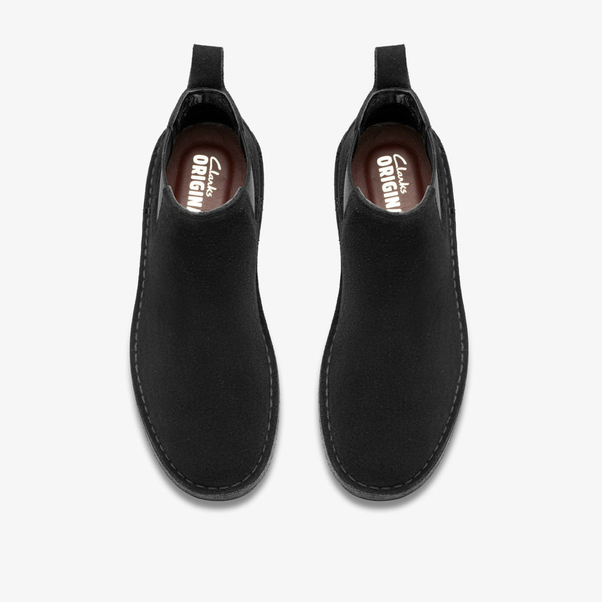Clarks Men Desert Chelsea Black Suede