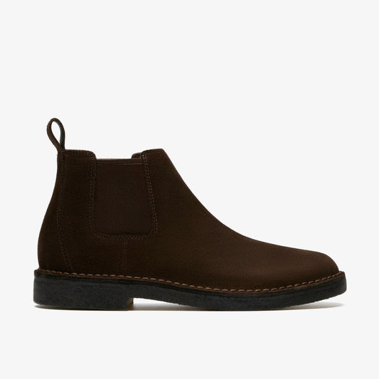 Clarks Men Desert Chelsea Dark Brown Suede