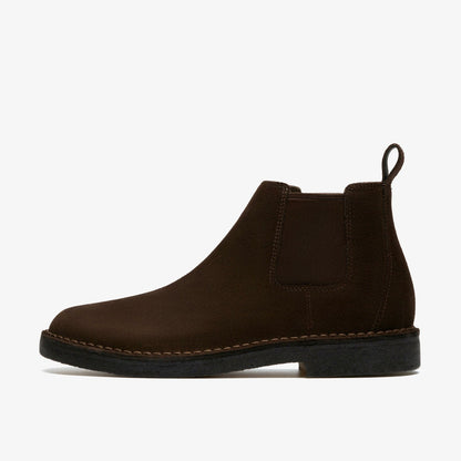 Clarks Men Desert Chelsea Dark Brown Suede