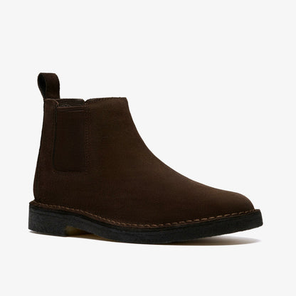 Clarks Men Desert Chelsea Dark Brown Suede
