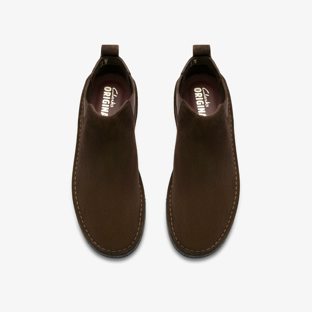 Clarks Men Desert Chelsea Dark Brown Suede