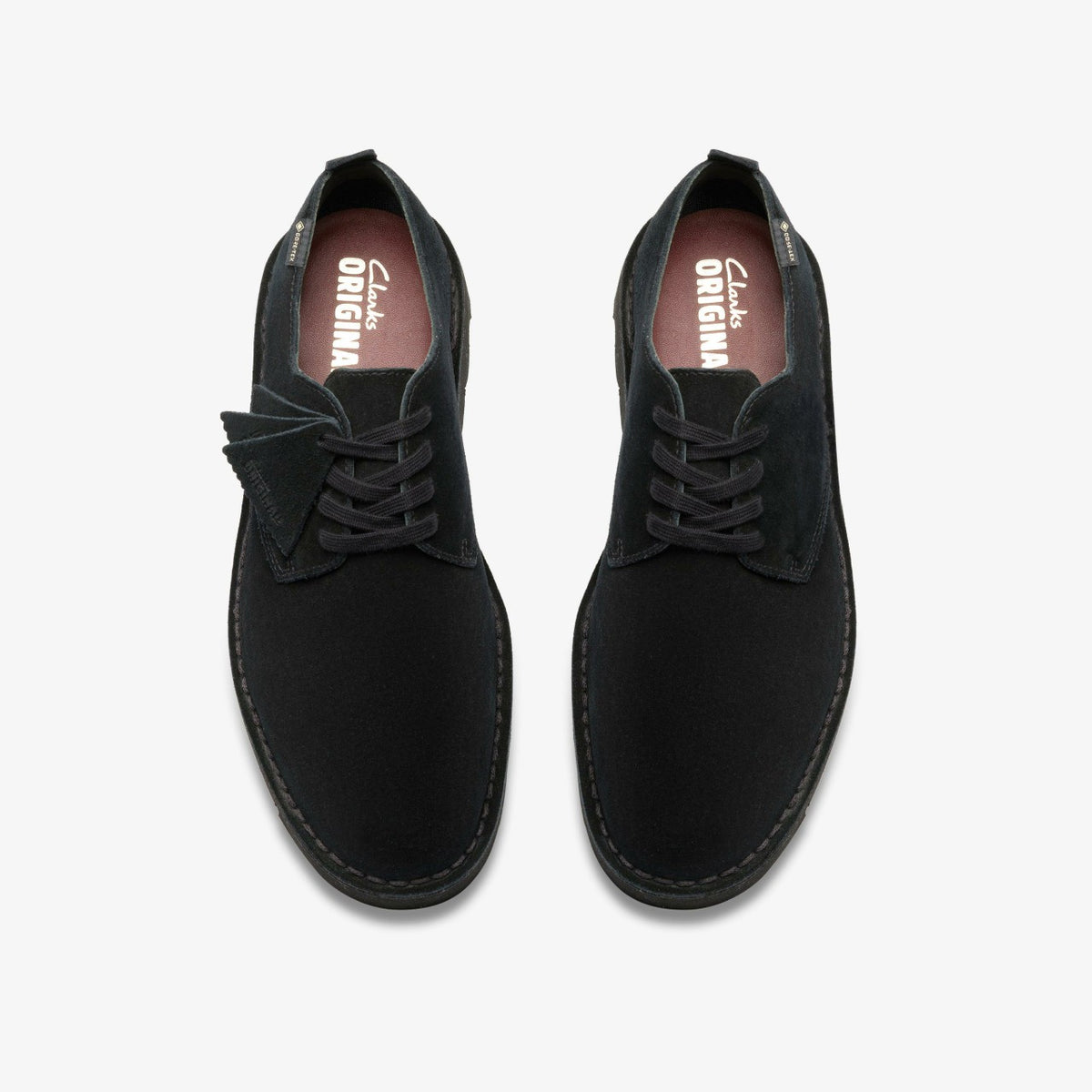 Clarks Men Desert London GORE-TEX Black Suede
