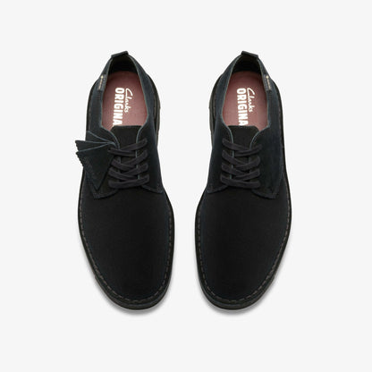 Clarks Men Desert London GORE-TEX Black Suede