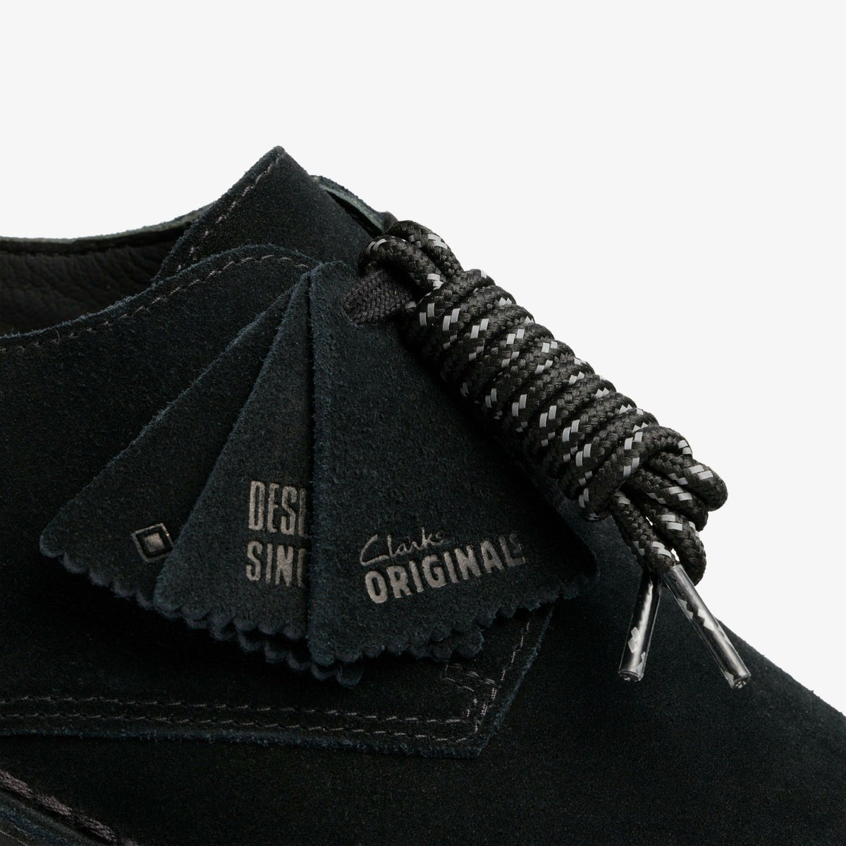 Clarks Men Desert London GORE-TEX Black Suede