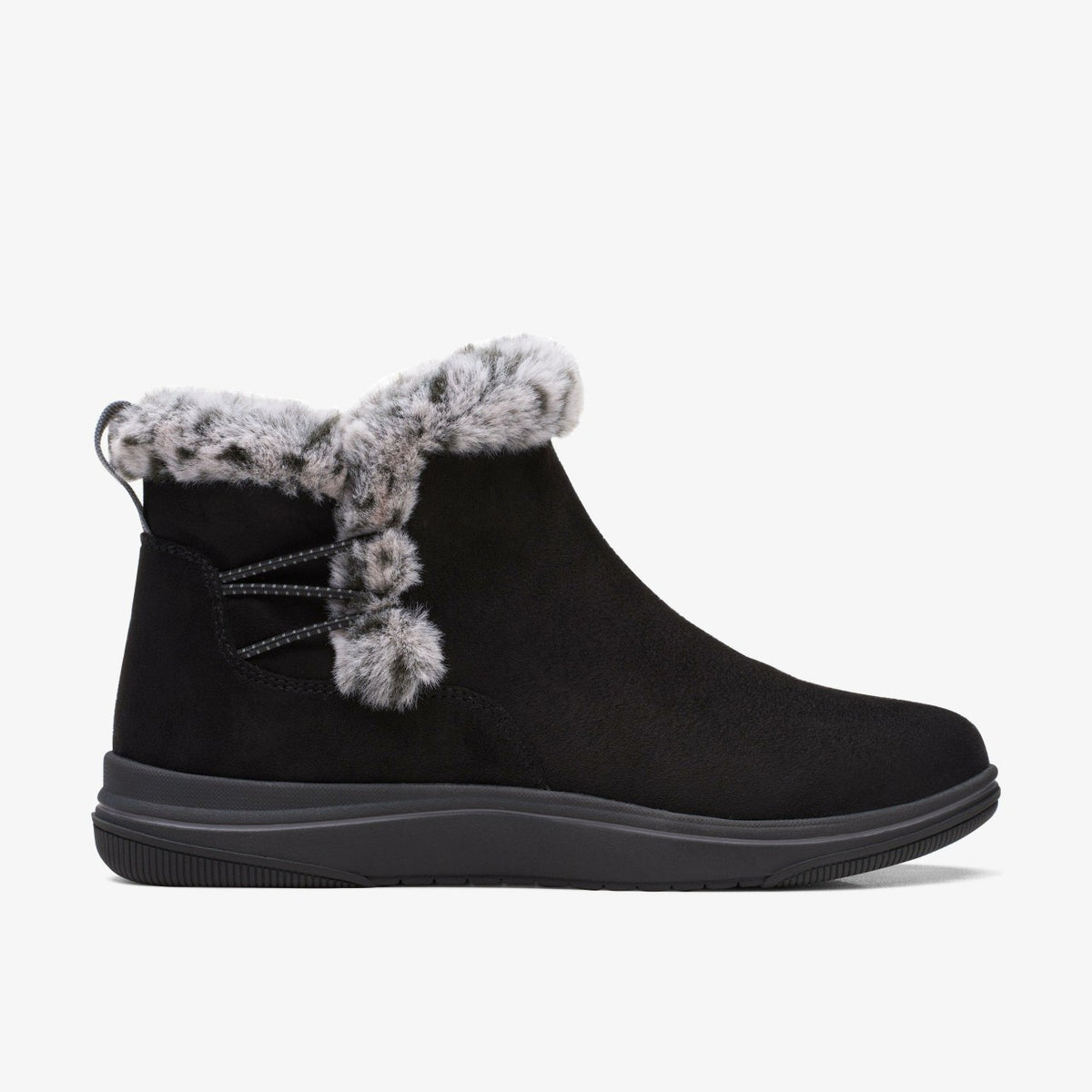 Clarks Women Brinkley Fur Black