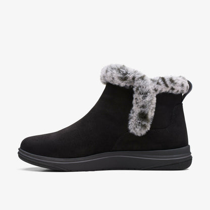 Clarks Women Brinkley Fur Black