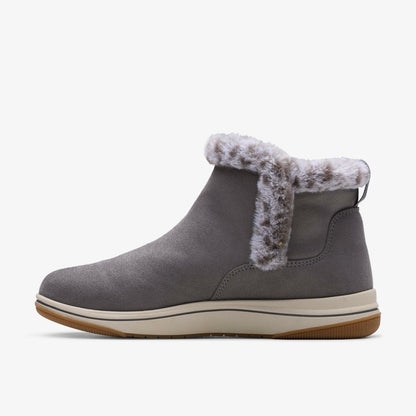 Clarks Women Brinkley Fur Dark Grey