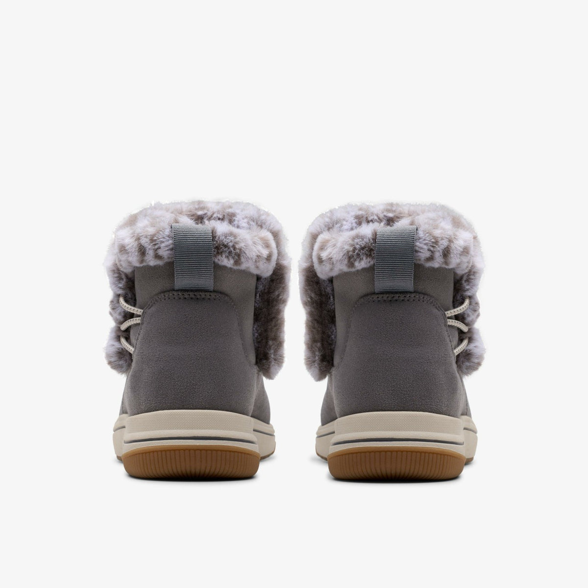Clarks Women Brinkley Fur Dark Grey