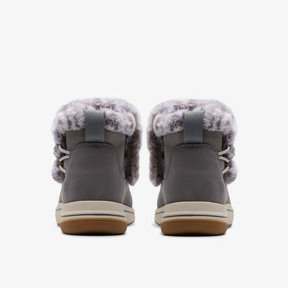 Clarks Women Brinkley Fur Dark Grey