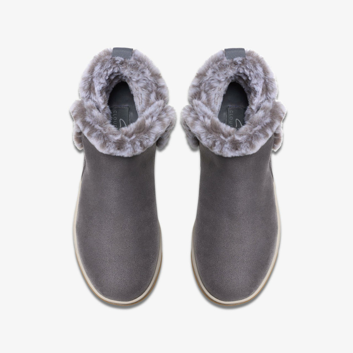 Clarks Women Brinkley Fur Dark Grey