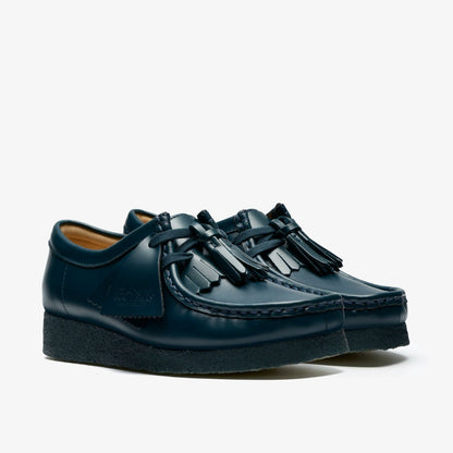 Clarks Women Wallabee Dark Teal Leather