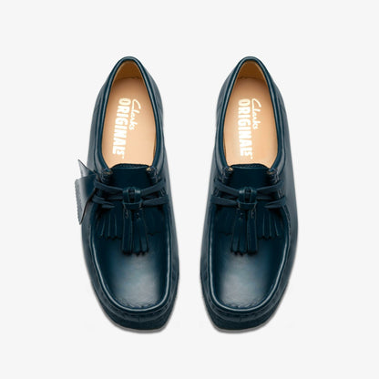 Clarks Women Wallabee Dark Teal Leather