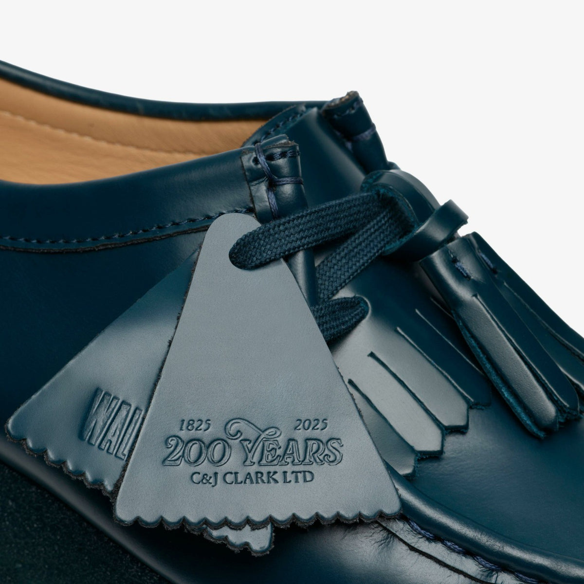 Clarks Women Wallabee Dark Teal Leather