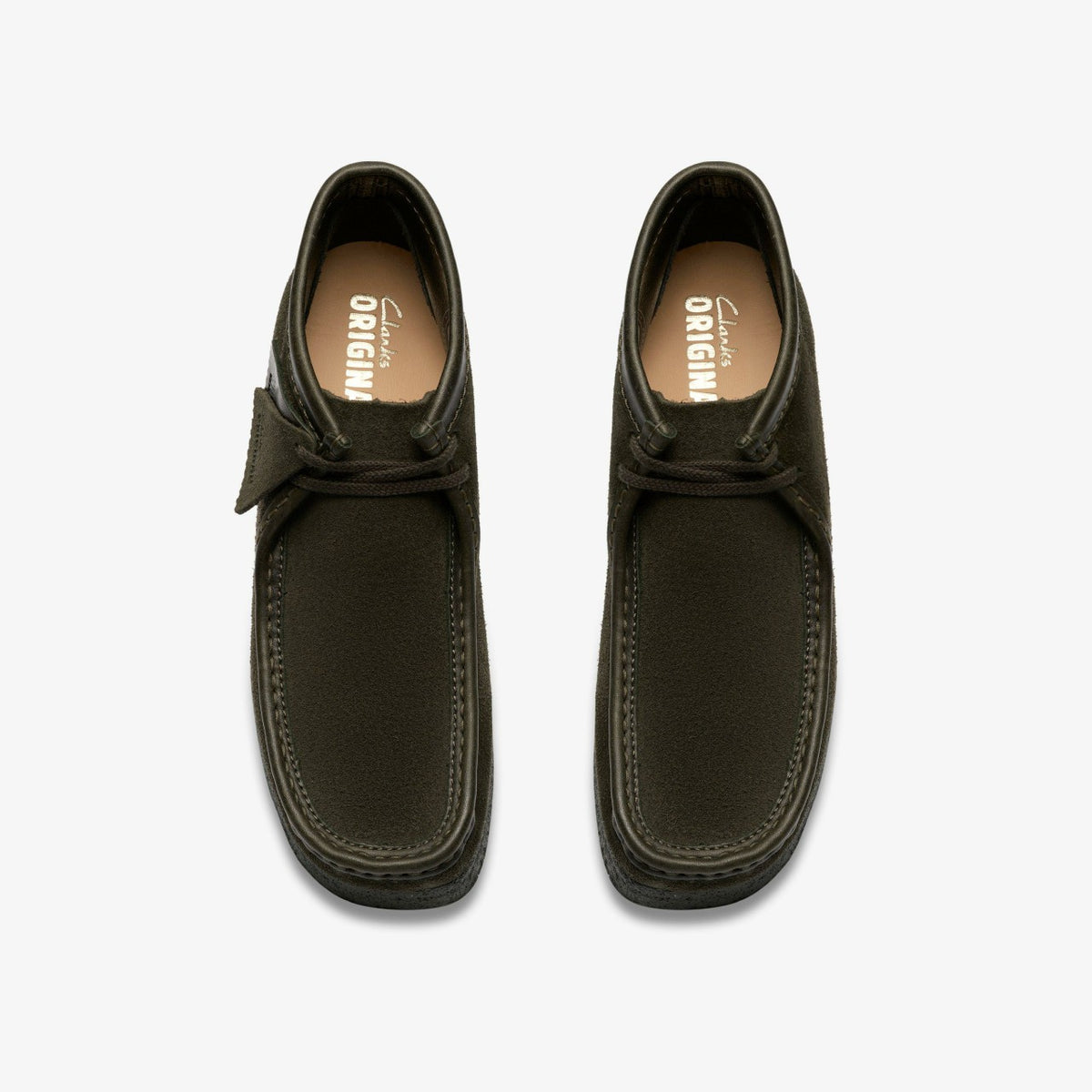 Clarks Men Wallabee Boot Loden Green Suede