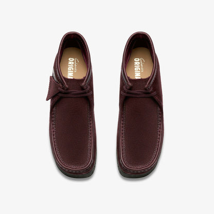 Clarks Men Wallabee Boot Purple Grape Suede