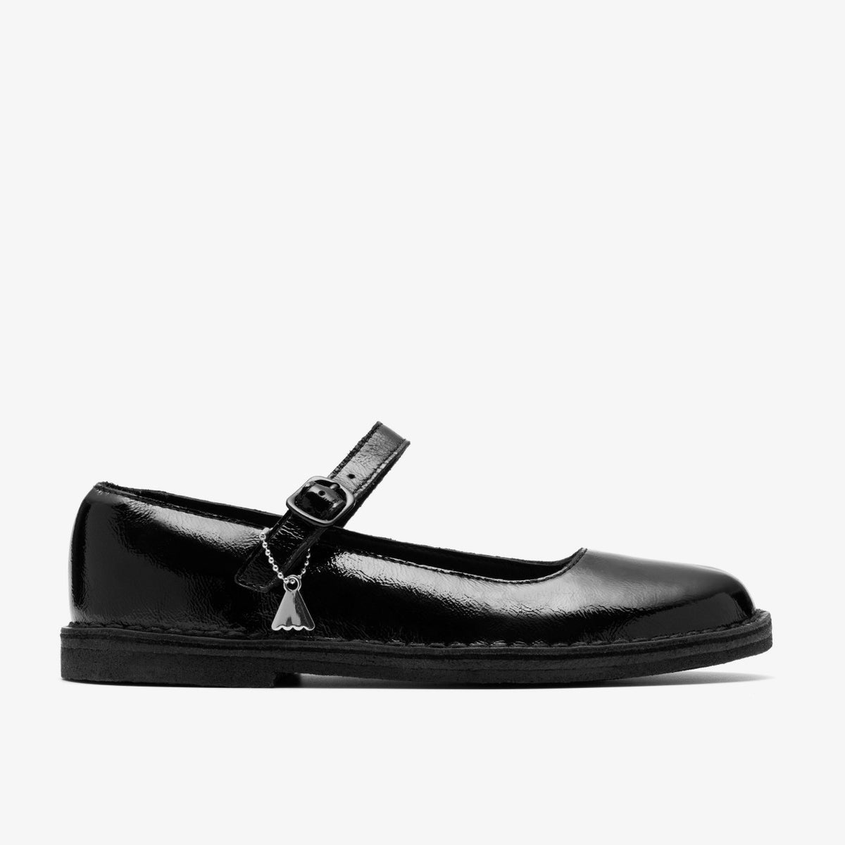 Clarks Women Desert Jane Black Patent