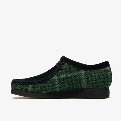Clarks Men Wallabee Green Tweed Combination