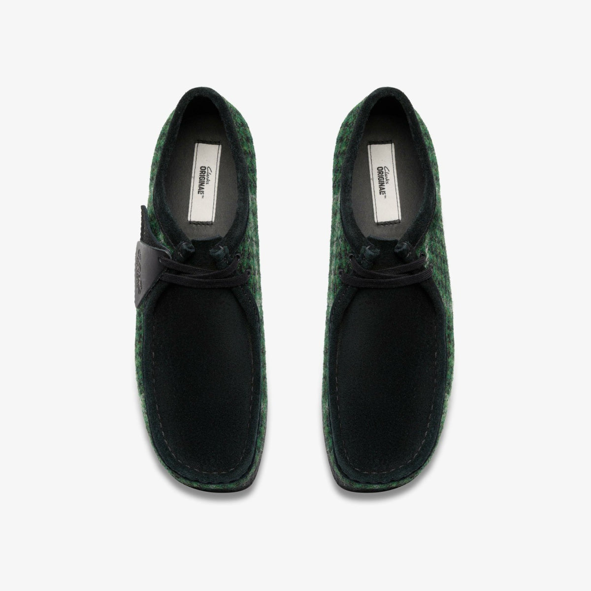 Clarks Men Wallabee Green Tweed Combination