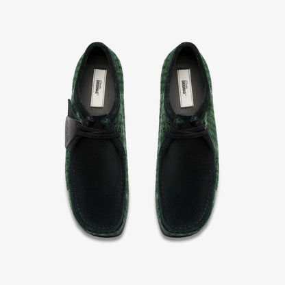 Clarks Men Wallabee Green Tweed Combination