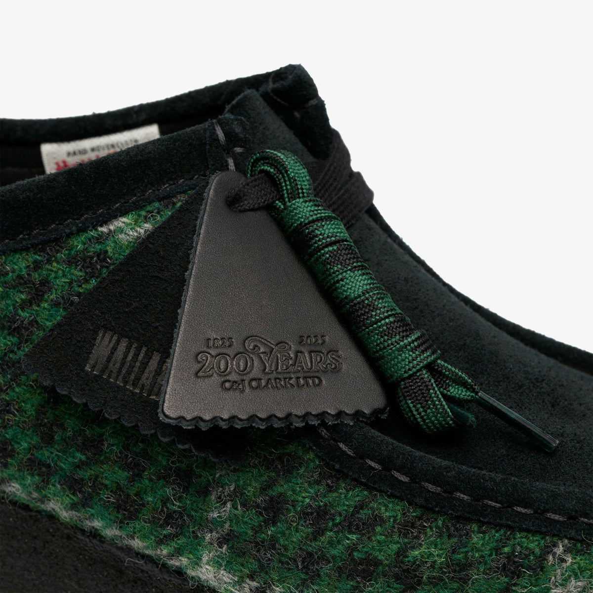 Clarks Men Wallabee Green Tweed Combination