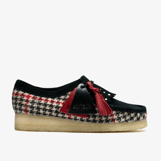 Clarks Women Wallabee Black Tweed Combination