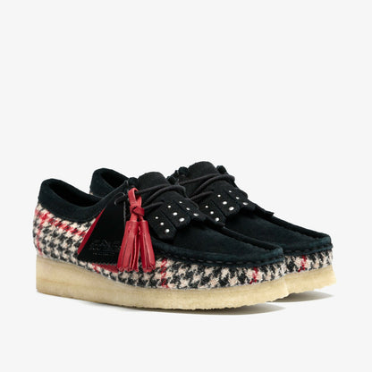 Clarks Women Wallabee Black Tweed Combination