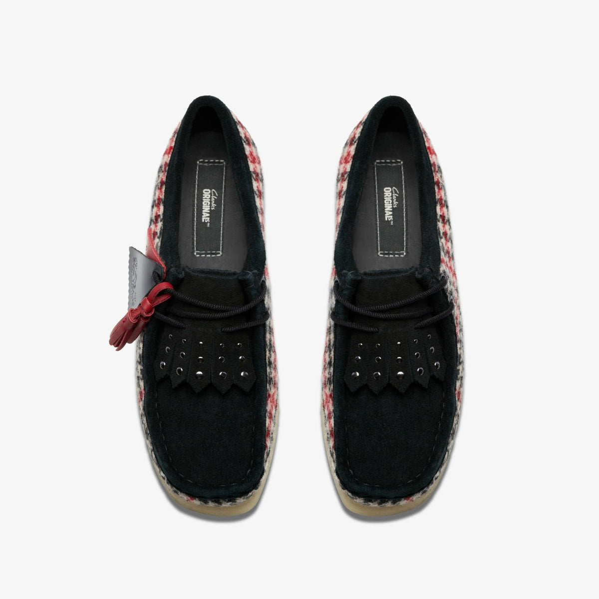 Clarks Women Wallabee Black Tweed Combination