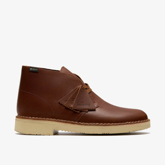 Clarks Men Desert Boot GORE-TEX Brown Leather