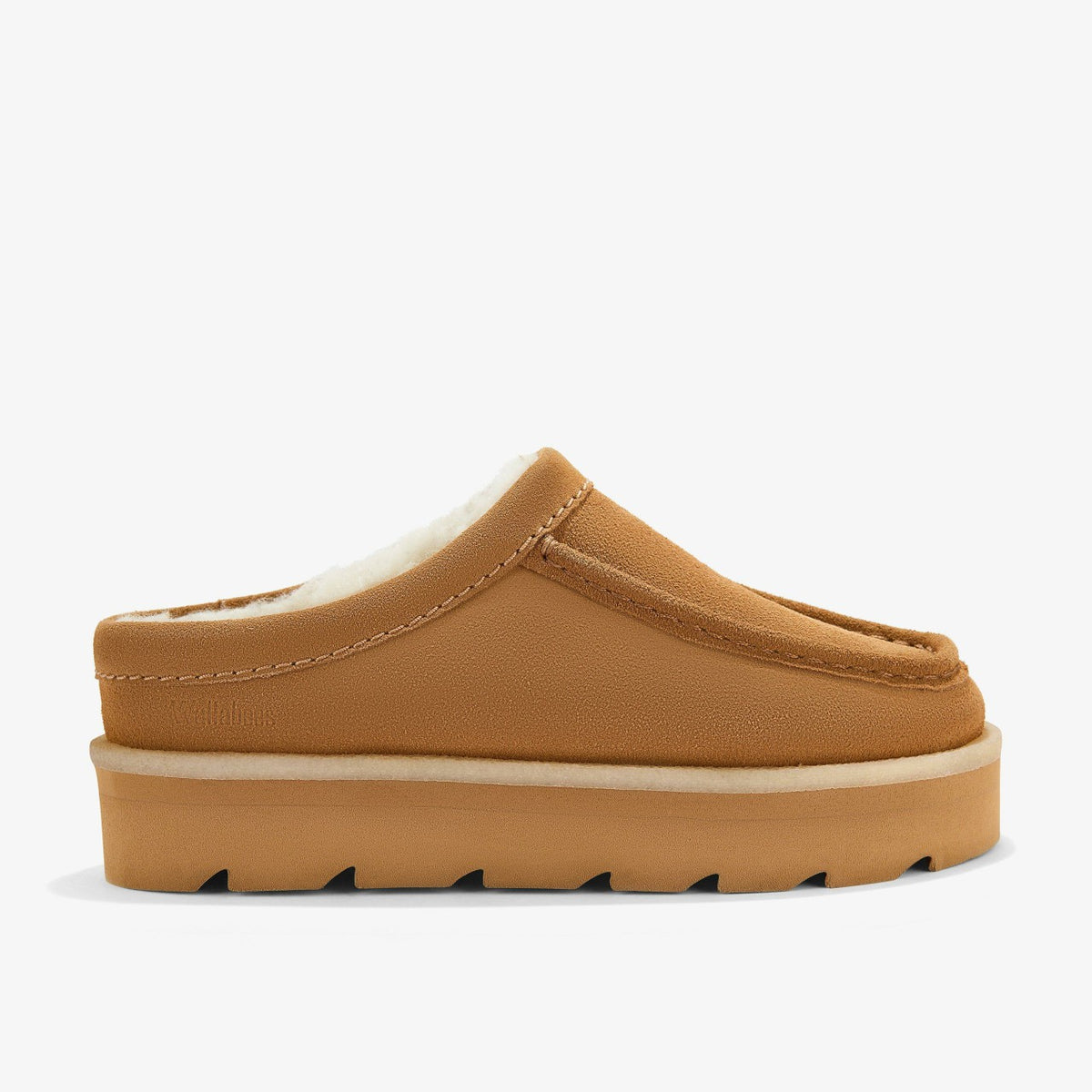 Clarks Women Meare Mule Caramel Warmlined