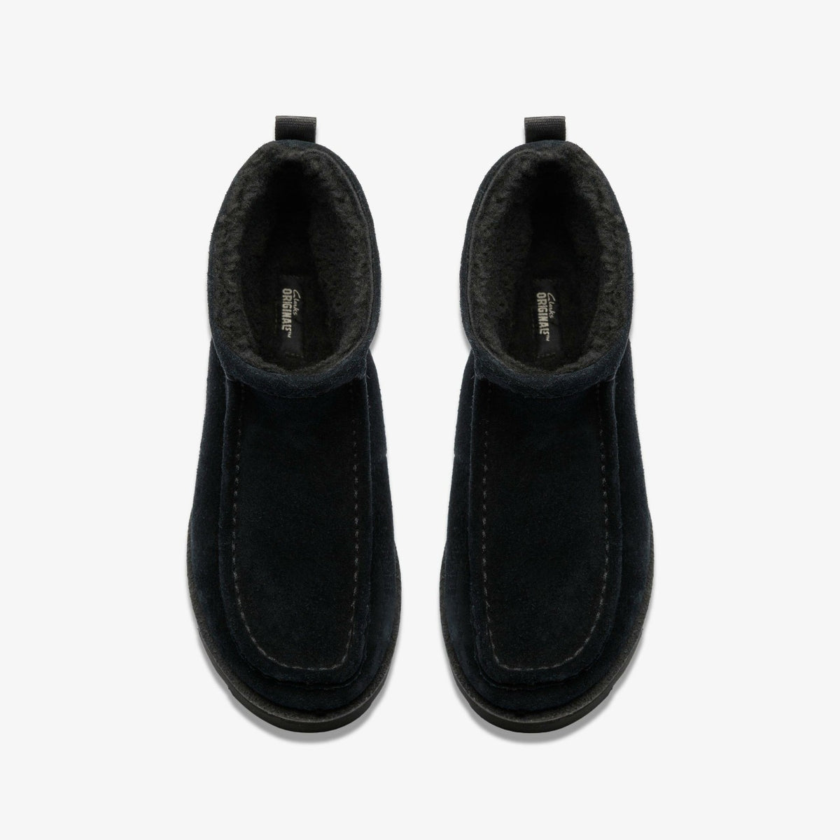 Clarks Women Meare Rooey Black Suede Warmlined