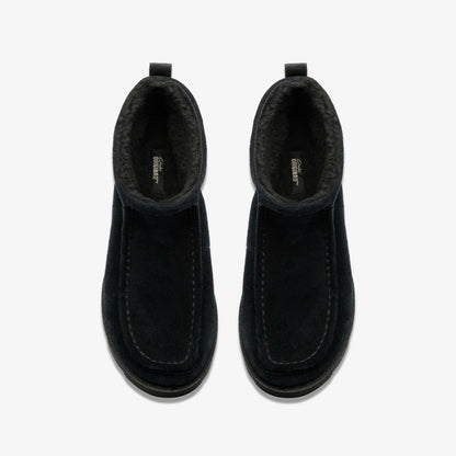 Clarks Women Meare Rooey Black Suede Warmlined
