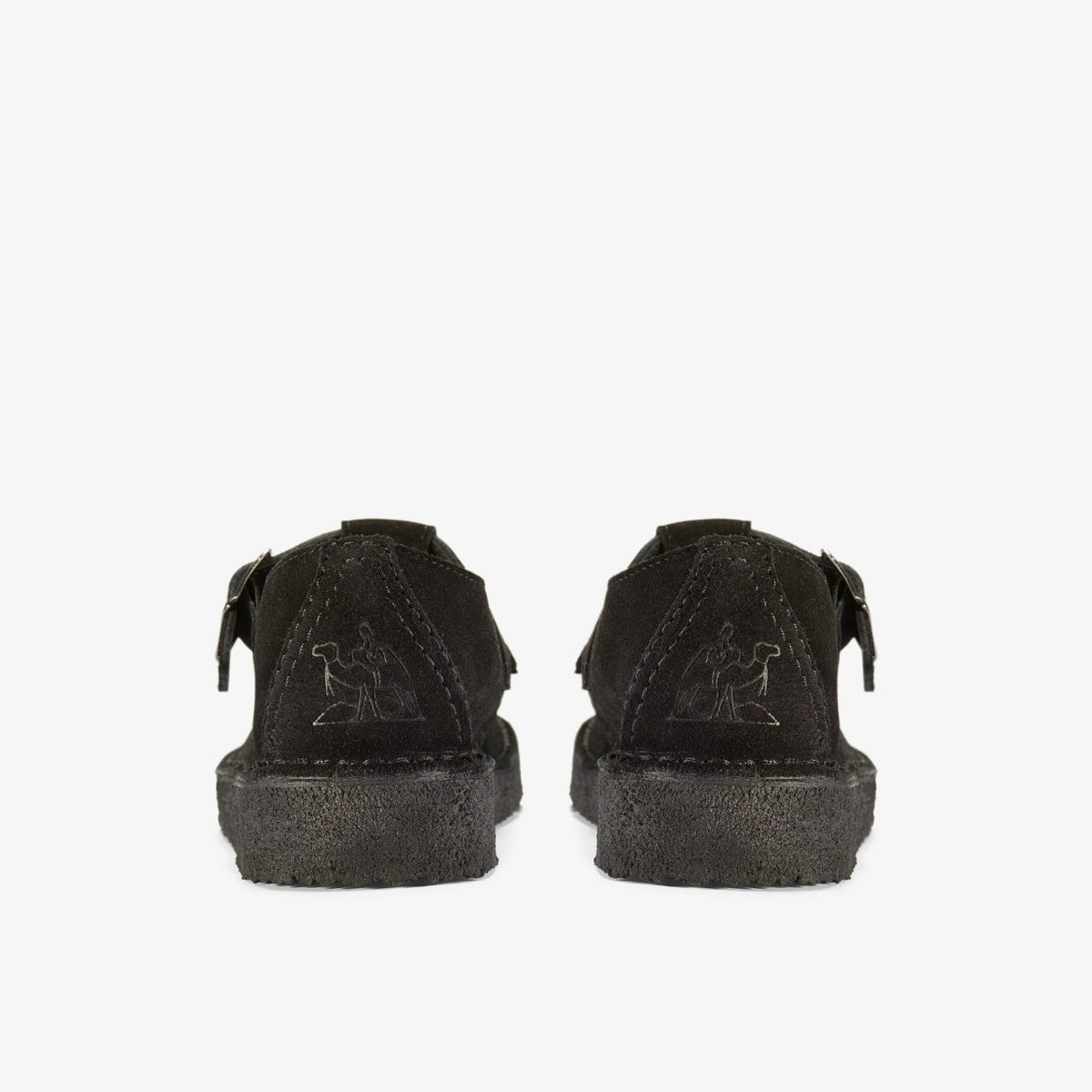 Clarks Men Nomad T Bar Black Suede