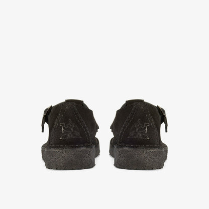 Clarks Men Nomad T Bar Black Suede