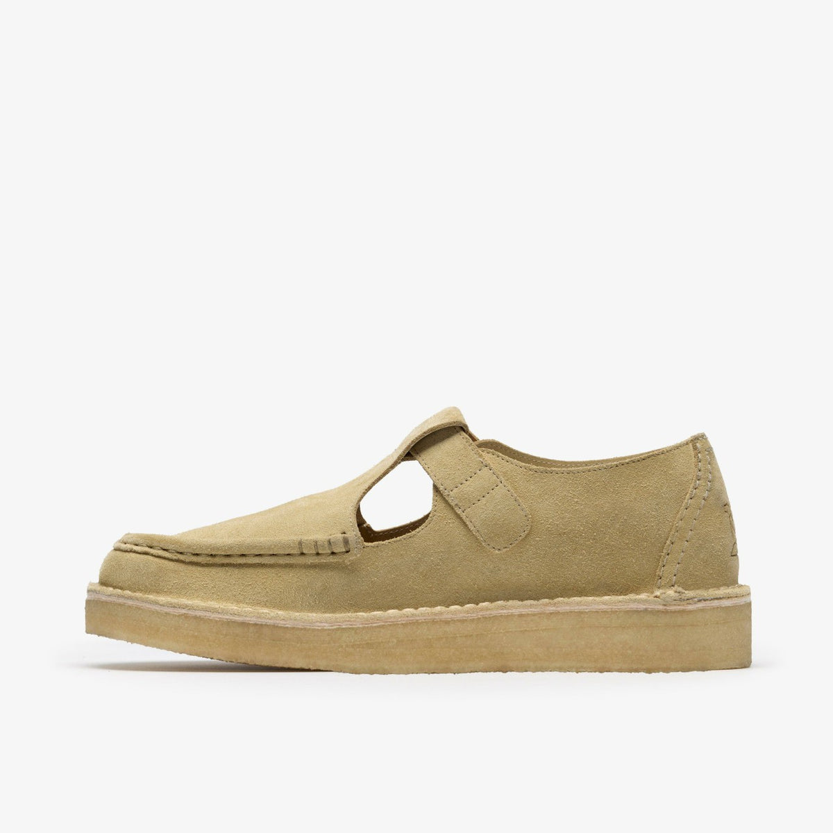 Clarks Men Nomad T Bar Maple Suede