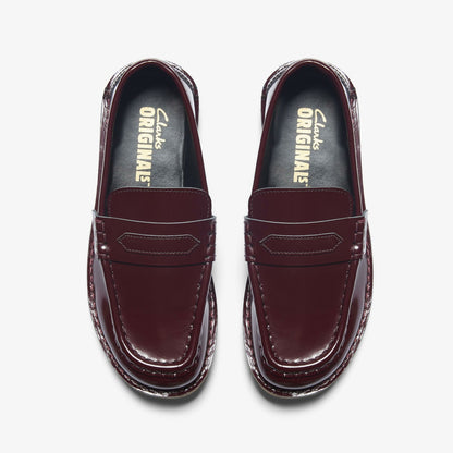 Clarks Women Nomad Loafer Wine Patent