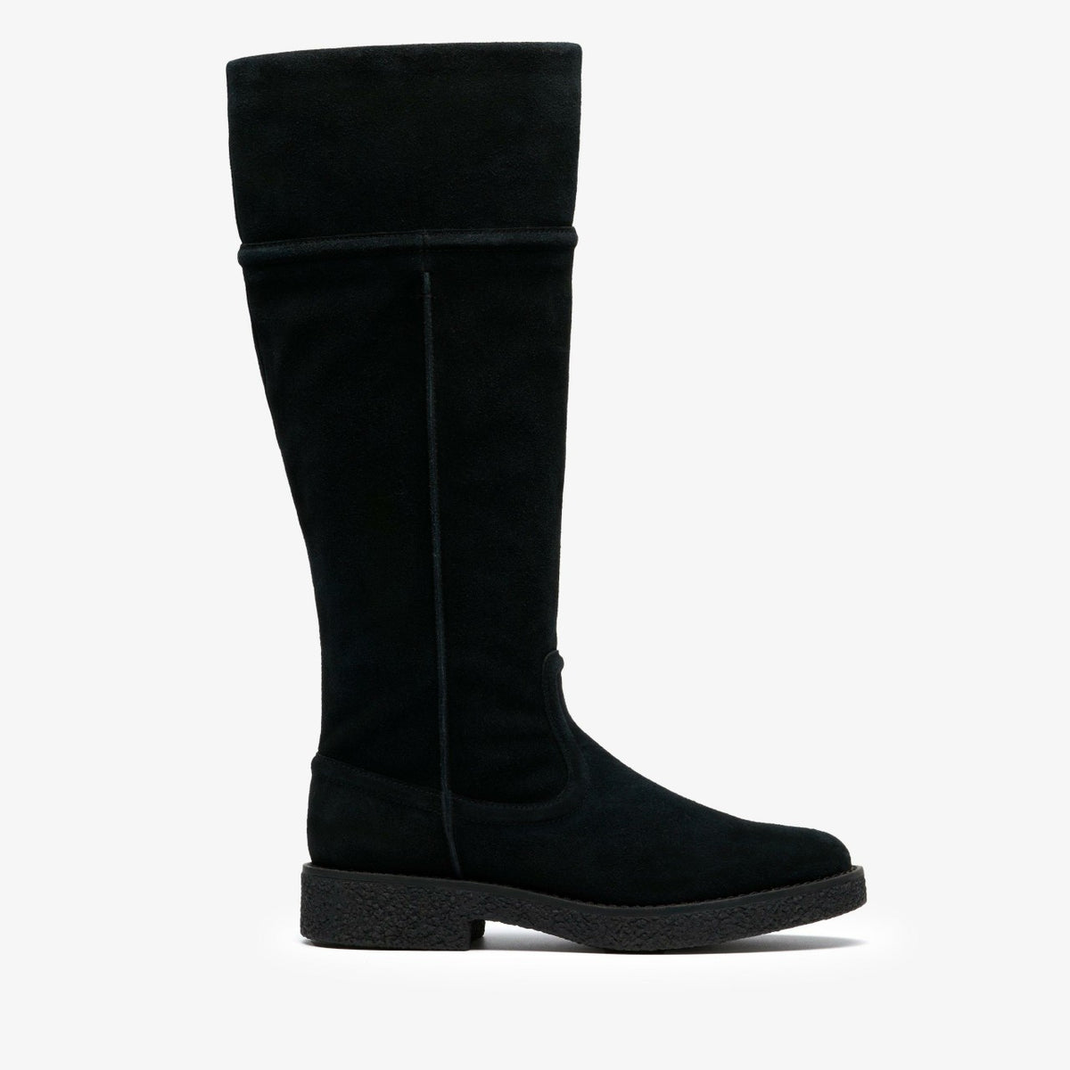 Clarks Women Nella Hi Black Suede
