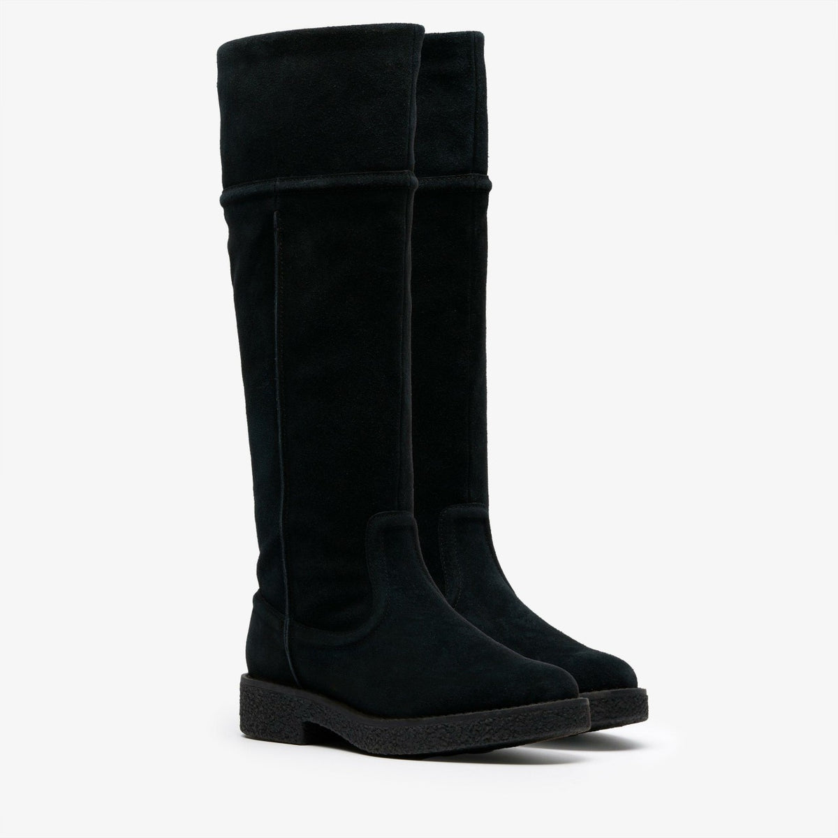 Clarks Women Nella Hi Black Suede