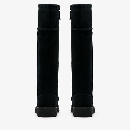 Clarks Women Nella Hi Black Suede