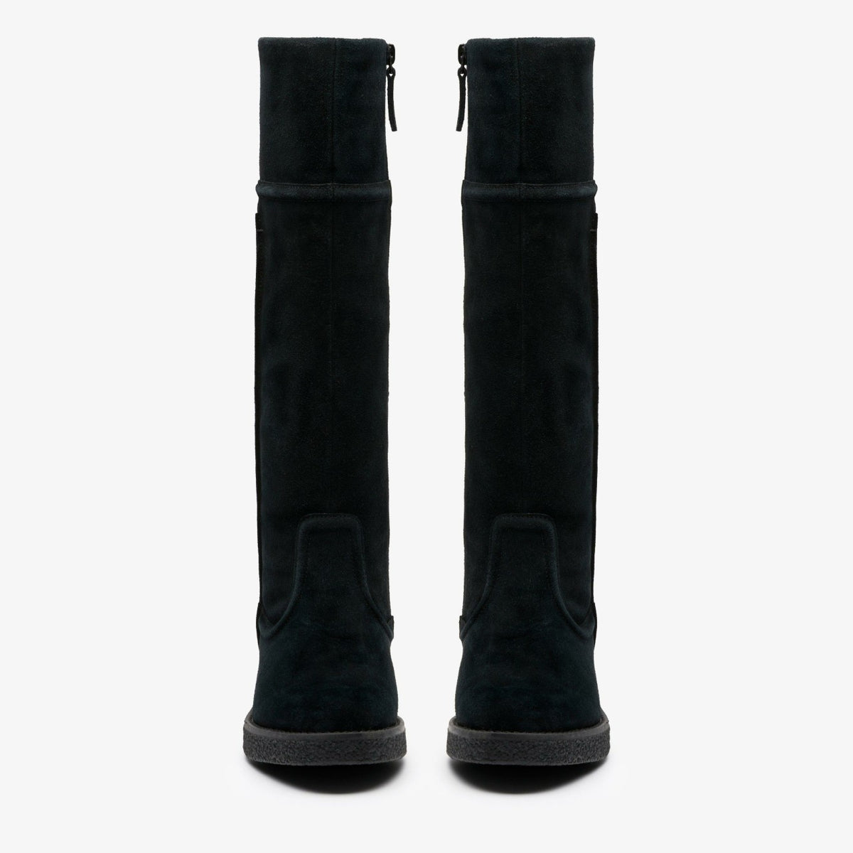 Clarks Women Nella Hi Black Suede