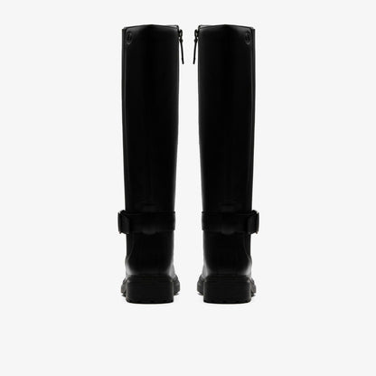 Clarks Women Orinoco 3 Tall Black Leather