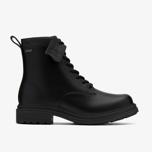 Clarks Women Orinoco 3 Sty GORE-TEX Black Warmlined Leather