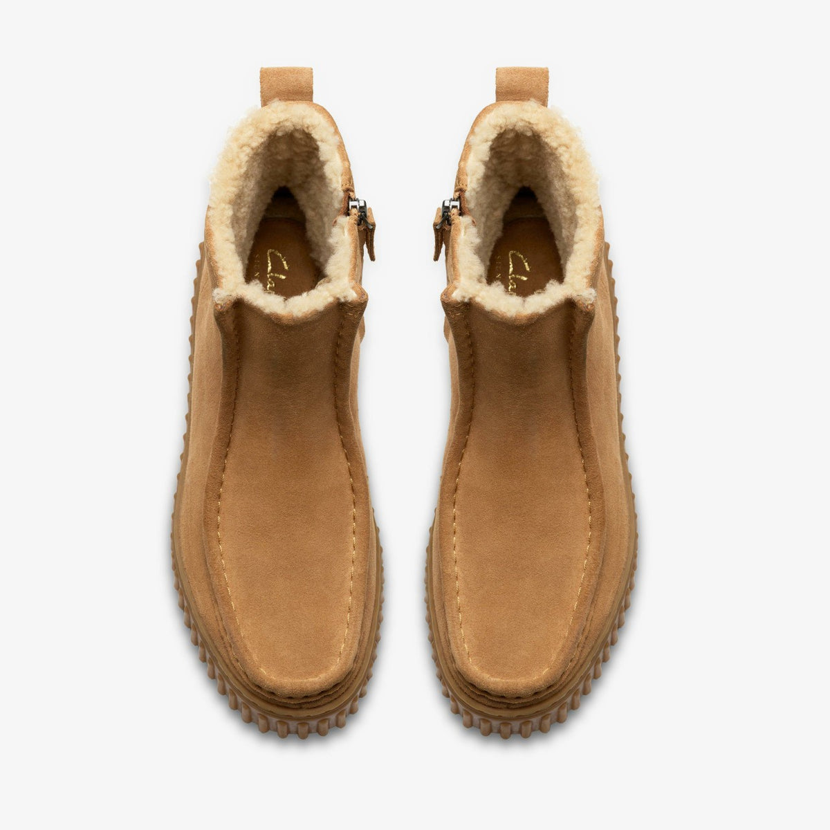 Clarks Women Torhill Cozy Light Tan Warmlined
