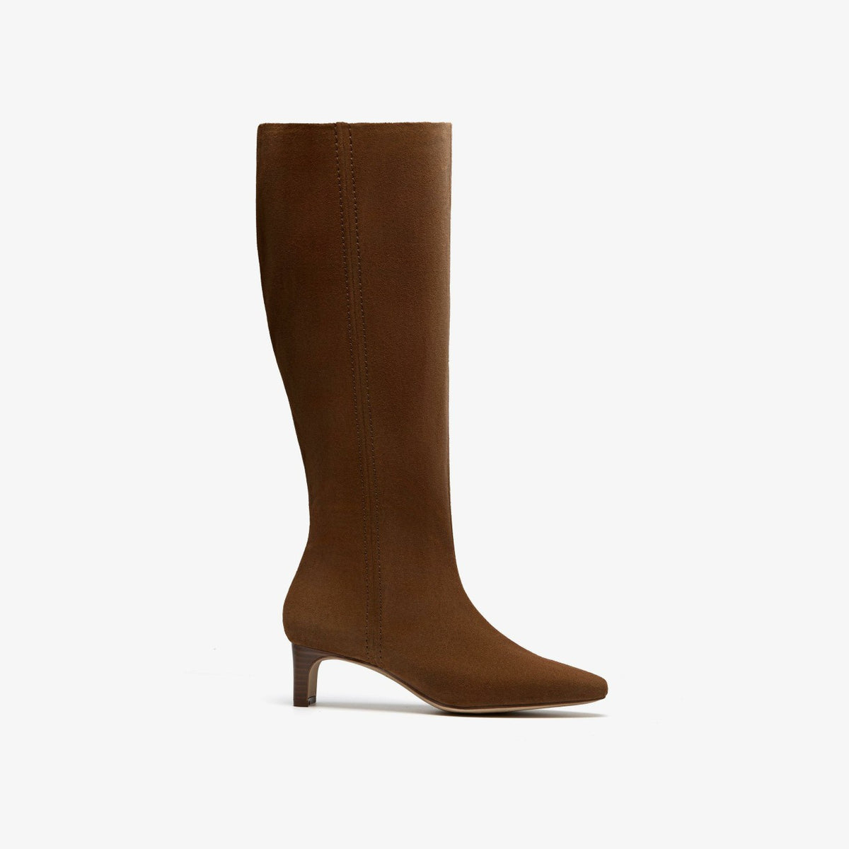 Clarks Women Edina Tall Walnut Suede