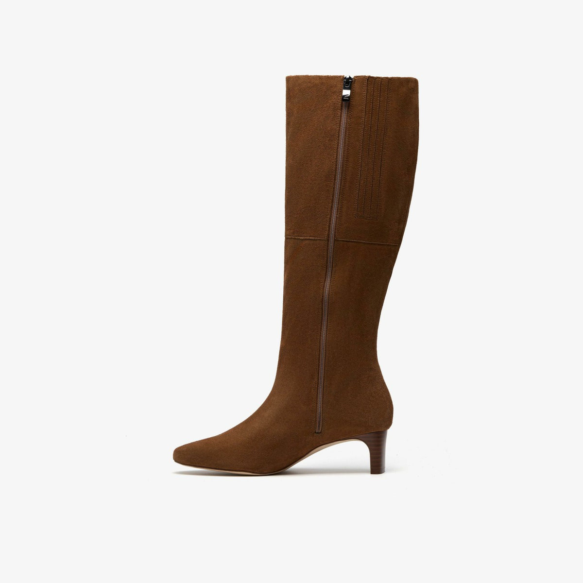 Clarks Women Edina Tall Walnut Suede