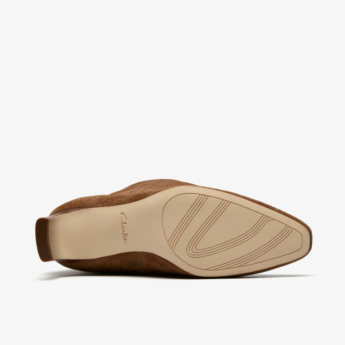 Clarks Women Edina Tall Walnut Suede