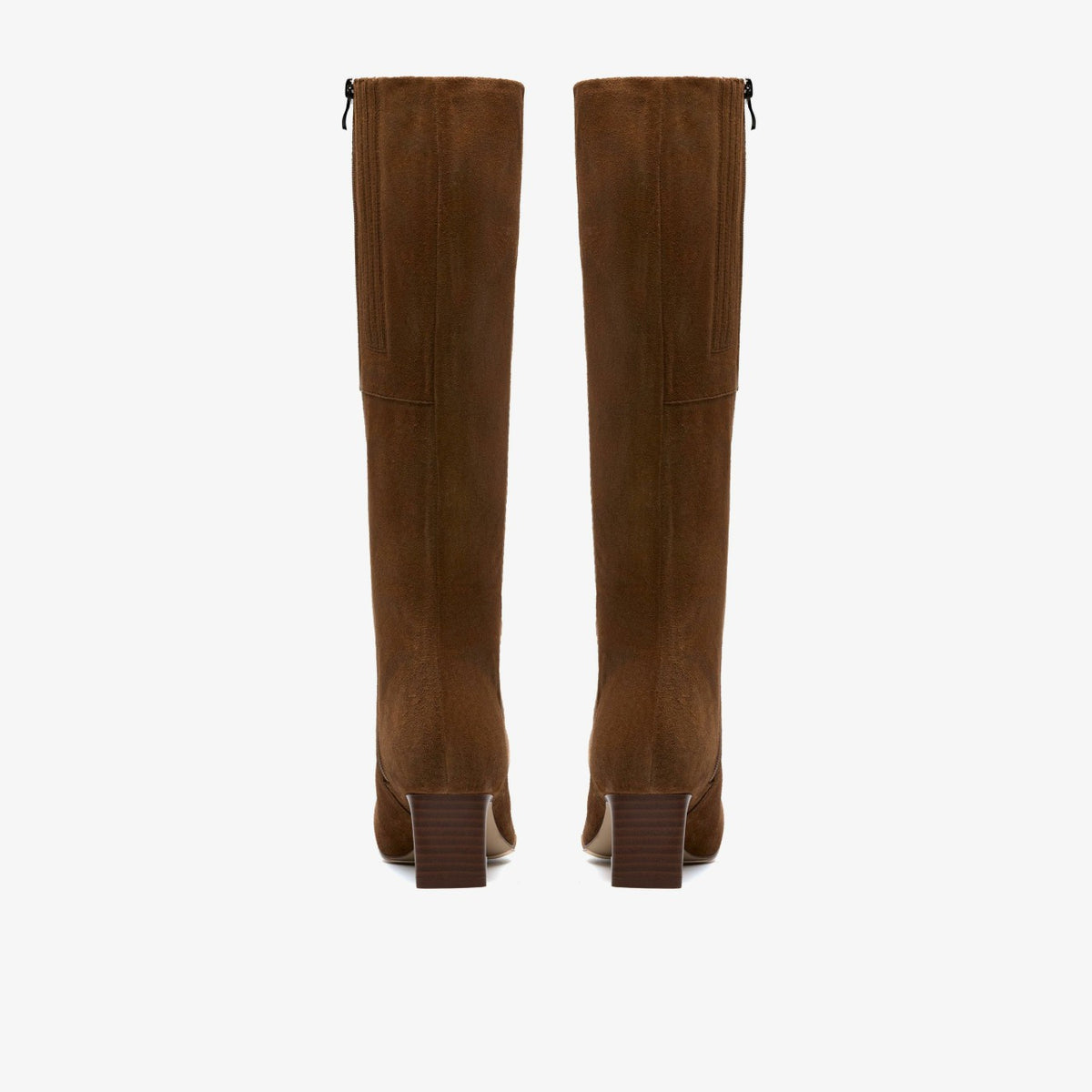 Clarks Women Edina Tall Walnut Suede