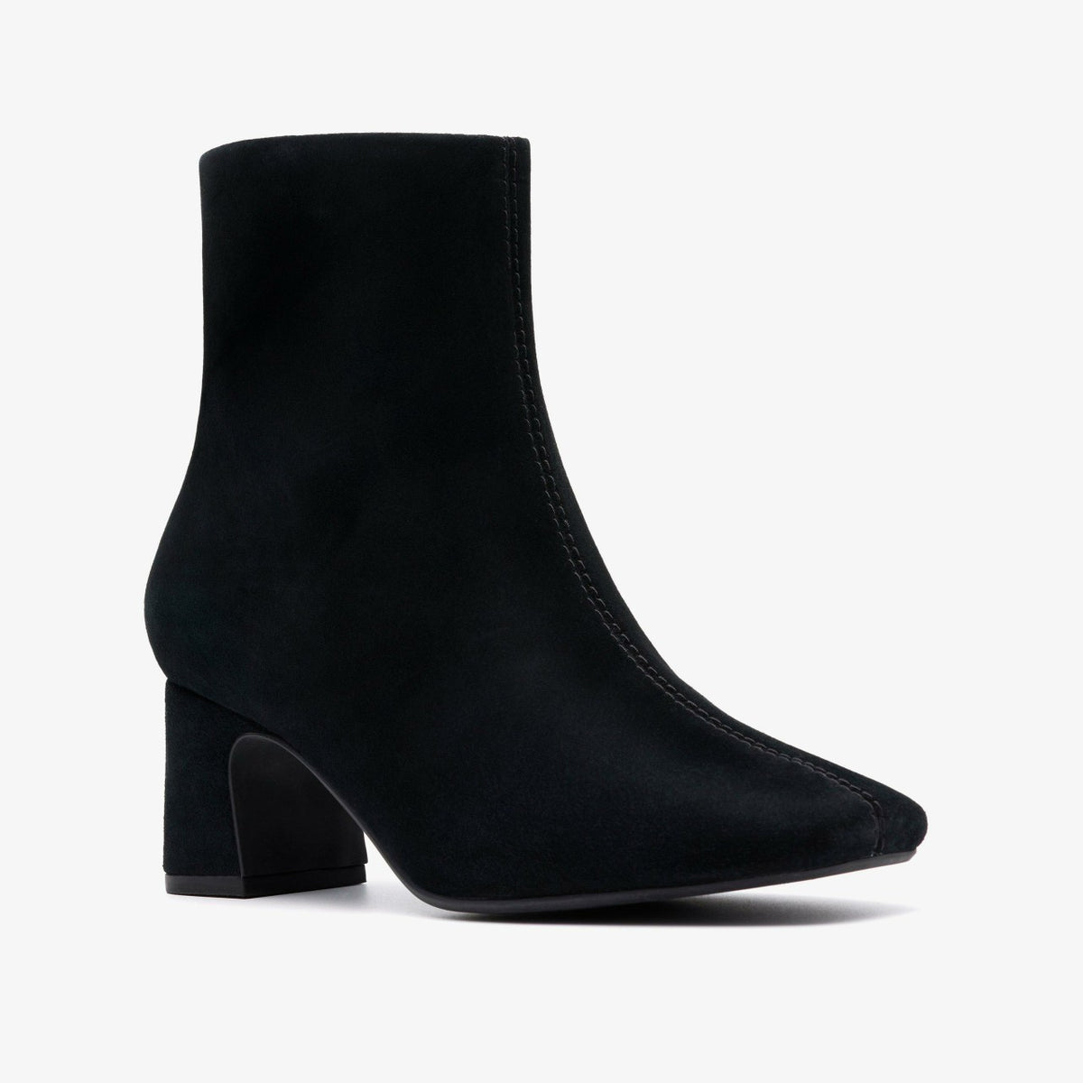 Clarks Women Fernie Zip Black Suede